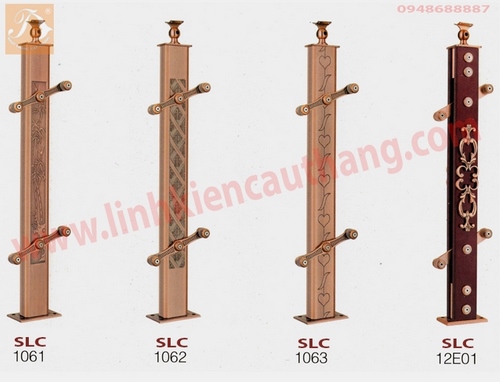 Trụ lan can cầu thang hợp kim nhôm SLC1061-SLC12E01