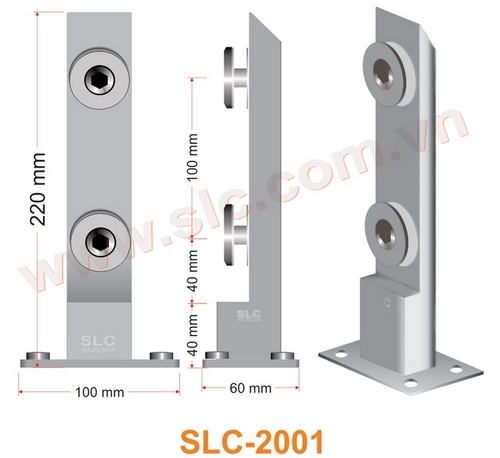 Trụ lùn lan can kính SLC2001