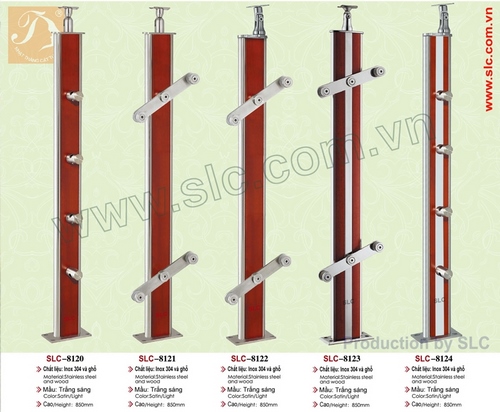 Trụ cầu thang kính SLC8120, SLC8121, SLC8122, SLC8123, SLC8124