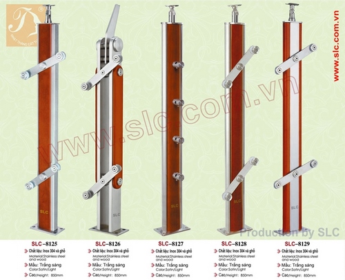 Trụ cầu thang kính SLC8125, SLC8126, SLC8127, SLC8128, SLC8129