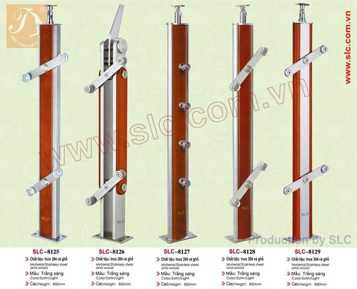 Trụ cầu thang kính SLC8125, SLC8126, SLC8127, SLC8128, SLC8129