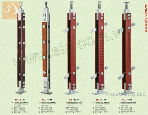 Trụ cầu thang kính SLC8137, SLC8138, SLC8139, SLC8140, SLC8141