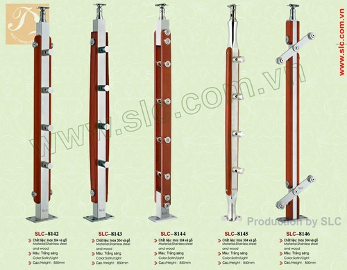 Trụ cầu thang kính SLC8142, SLC8143, SLC8144, SLC8145, SLC8146