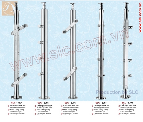 Con tiện cầu thang inox SLC8204 SLC8205 SLC8206 SLC8207 SLC8208