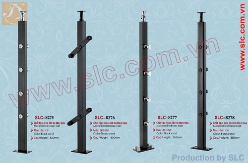 Trụ lan can kính Inox sơn màu SLC8275 SLC8276 SLC8277 SLC8278