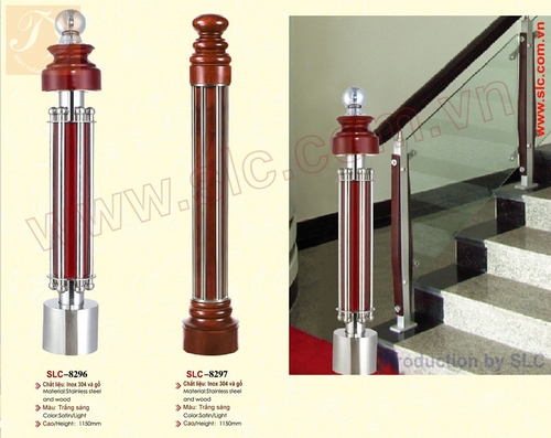 Trụ đề ba cầu thang kính SLC8296 SLC8297