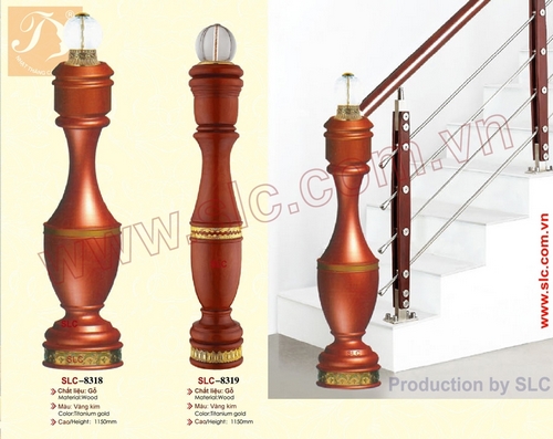 Trụ cái cầu thang kính SLC8318 SLC8319
