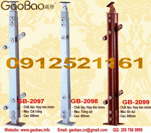 Trụ lan can kính hợp kim nhôm GB2097-GB2099