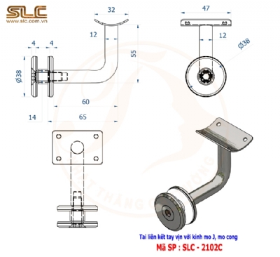 TAI LIÊN KẾT TAY VỊN VỚI KÍNH CHỮ J – TAI MO J