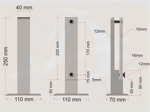 Trụ ngàm sản xuất theo yêu cầu của khách hàng