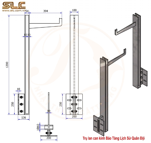 TRỤ LAN CAN BẢO TÀNG LỊCH SỬ QUÂN ĐỘI