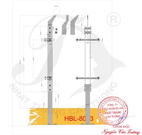 Trụ lan can inox 280414001