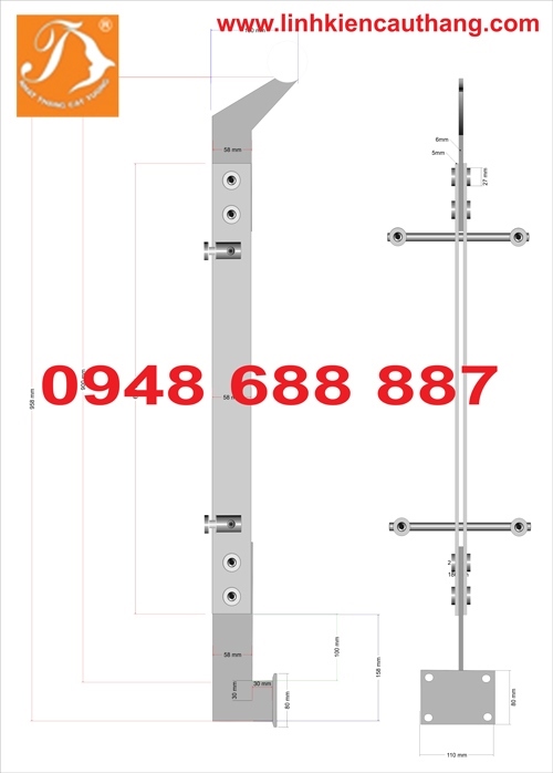 Tru lan can toa sieu thi cao cap