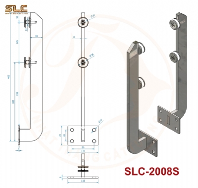 CHÂN TRỤ LÙN LAN CAN KÍNH 12 LY CHÂN BẮT CẠNH