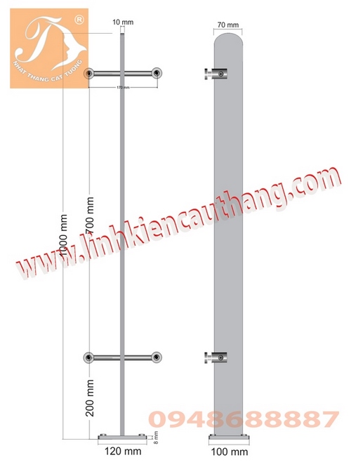 Trụ lan can tòa nhà Quốc Hội và cơ quan của Quốc Hội tại Đà Năng